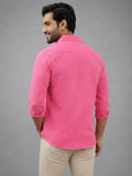Men's White Self-Design Pure Cotton Straight Kurta | Mandarin Collar | Full Sleev