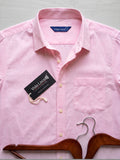 Men Pink Textured Pure Cotton Casual Shirt – Regular Fit