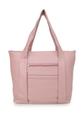 Women’s Pink PU Leather Tote Handbag | Stylish Spacious Shoulder & Carry Bag with Multiple Pockets