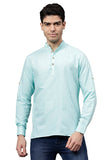 Men's Cotton Blend Slim Fit Short Kurta