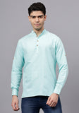 Men's Cotton Blend Slim Fit Short Kurta