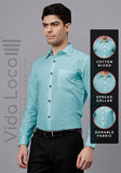 Men's Cotton Blend Slim Fit Formal Shirt