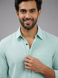 Men's White Self-Design Pure Cotton Straight Kurta | Mandarin Collar | Full Sleev
