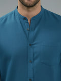Vida Loca Full Sleeve Chinese collar Cotton Slim Shirt For men and Boys.