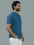Vida Loca Half Sleeve Chinese collar Cotton Slim Shirt For men and Boys.