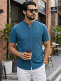 Vida Loca Half Sleeve Chinese collar Cotton Slim Shirt For men and Boys.