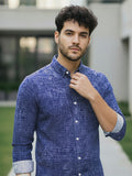 Vida Loca Full Sleeve Spread Collar Cotton Slim Fit Printed Shirt For men and Boys.