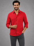 Men's White Self-Design Pure Cotton Straight Kurta | Mandarin Collar | Full Sleev