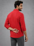 Men's White Self-Design Pure Cotton Straight Kurta | Mandarin Collar | Full Sleev