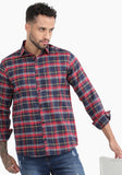 Red Passion Check Shirt - By TrendiVastra
