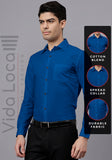 Men's Cotton Blend Slim Fit Formal Shirt