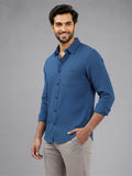 Men's White Self-Design Pure Cotton Straight Kurta | Mandarin Collar | Full Sleev
