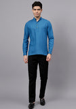 Men's Cotton Blend Slim Fit Short Kurta