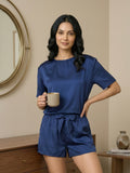 Vida Loca Royal Blue Two Piece Set, Loungewear Set T-shirt & Shorts, Short Sleeve Women And Girls
