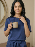 Vida Loca Royal Blue Two Piece Set, Loungewear Set T-shirt & Shorts, Short Sleeve Women And Girls