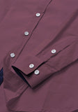 Mens Casual Full Sleeve Silver Button Shirt