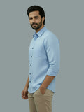 Vida Loca Full Sleeve Spread Collar Cotton Slim Shirt For men and Boys.