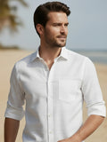 100% Cotton Mens Strip Full Sleeve Shirts