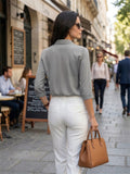 Women’s Viscose Rayon  Shirt | Elegant Casual Office Wear Top