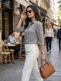 Women’s Viscose Rayon  Shirt | Elegant Casual Office Wear Top
