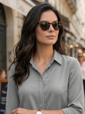 Women’s Viscose Rayon  Shirt | Elegant Casual Office Wear Top