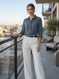 Women’s Viscose Rayon  Shirt | Elegant Casual Office Wear Top