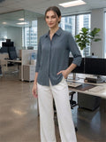 Women’s Viscose Rayon  Shirt | Elegant Casual Office Wear Top