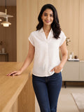 Women shirt collar Regular Fit Shirts