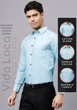 Men's Cotton Blend Slim Fit Formal Shirt