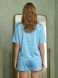 Vida Loca SKY BLUE Two Piece Set, Loungewear Set T-shirt & Shorts, Short Sleeve Women And Girls