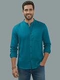 Vida Loca Full Sleeve Chinese collar Cotton Slim Shirt For men and Boys.