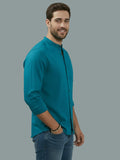 Vida Loca Full Sleeve Chinese collar Cotton Slim Shirt For men and Boys.
