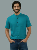 Vida Loca Half Sleeve Chinese collar Cotton Slim Shirt For men and Boys.