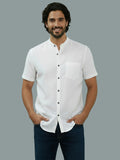 Vida Loca Half Sleeve Chinese collar Cotton Slim Shirt For men and Boys.