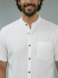 Vida Loca Half Sleeve Chinese collar Cotton Slim Shirt For men and Boys.