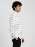 Vida Loca Men's Single Stripe Strip Full Sleeve Shirt