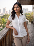 Women shirt collar Regular Fit Shirts