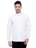 Men Designer Contrast Button Slim Fit Cotton Shirt