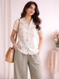 Women shirt collar Regular Fit Shirts