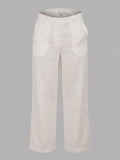 Vida Loca Cream Color Trousers For Women And Girls