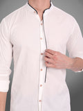 Mens Shoulder Piping Full Sleeve Shirt