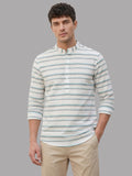 100% Cotton Mens Strip Full Sleeve Kurta