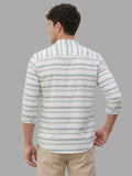100% Cotton Mens Strip Full Sleeve Kurta