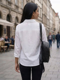 Women’s  Floral Embroidered Cotton Casual Shirt