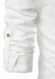 Mens Casual Slim Fit Full Sleeve Pocket Contrast Kurta