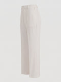 Vida Loca Cream Color Trousers For Women And Girls