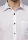 Men's Cotton Blend Slim Fit Formal Shirt