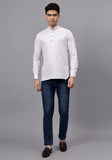 Men's Cotton Blend Slim Fit Short Kurta