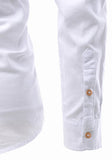 Mens Casual Slim Fit Full Sleeve Double Pocket Cotton Kurta