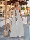 Women’s Sheer Babydoll Nightdress with Ring Detail and Side Slit ( RDB16 )